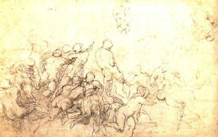 Michelangelo Buonarroti Study for the Battle of Cascina